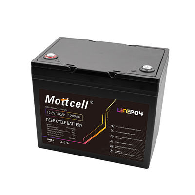 100Ah Dauerstrom 12V LiFePO4-Batterie mit Unterspannungsschutz von 10V und kundenspezifischem Gehäuse