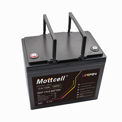 Kapazität Lifepo4 Wiederaufladbare 12V-Batterie - 100Ah IP67 Schutz Leichtgewicht ABS/PVC Gehäuse